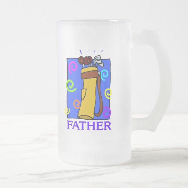 Fête des pères de golf Gelée Beer Mug (Droit)