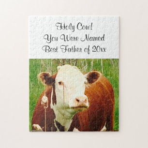 Fête des pères de vache meilleur père Puzzle