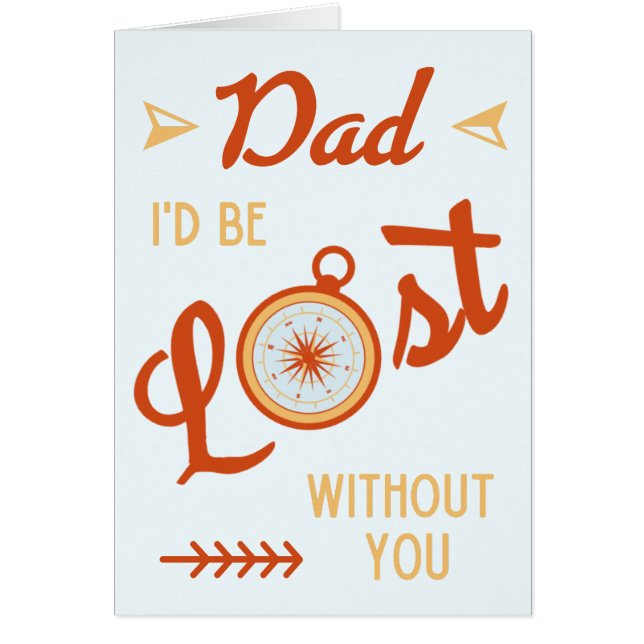 Fête des pères drôle, je serais perdu sans toi pap (Devant)