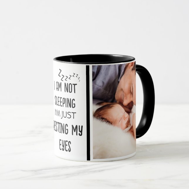 Fête des pères Drôle Nouveau Papa Photo Mug (Devant droit)