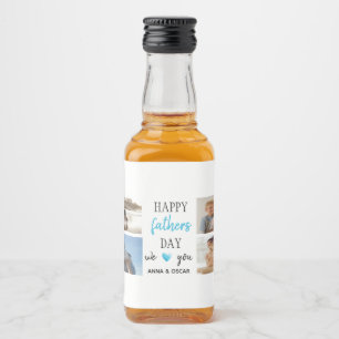 Fête des pères Mini Liquor Bouteille Étiquette Cad