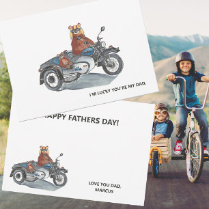 Fête des Pères Moto avec Side-car Ours