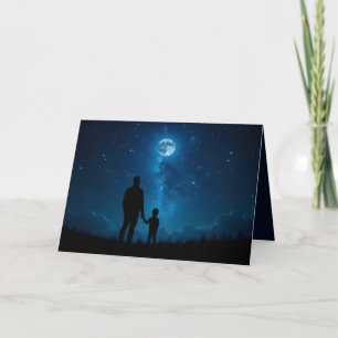 Fête des pères nocturne Père et Fils Lune