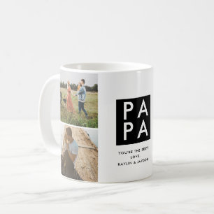 Fête des pères Papa Photo Collage Café Mug