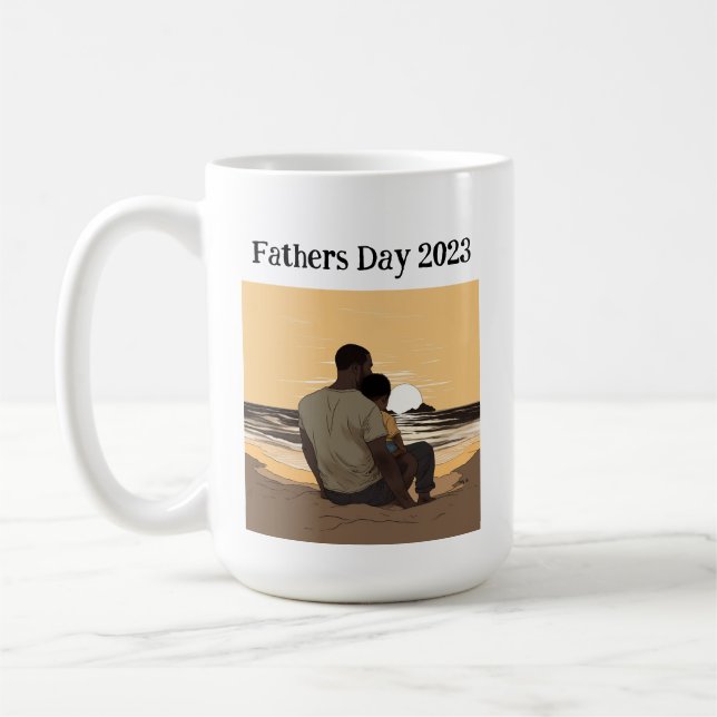 Fête des pères personnalisée 2023 Mug (Gauche)