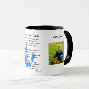 Fête des pères POEM PHOTO Mug - Tenez ma main papa