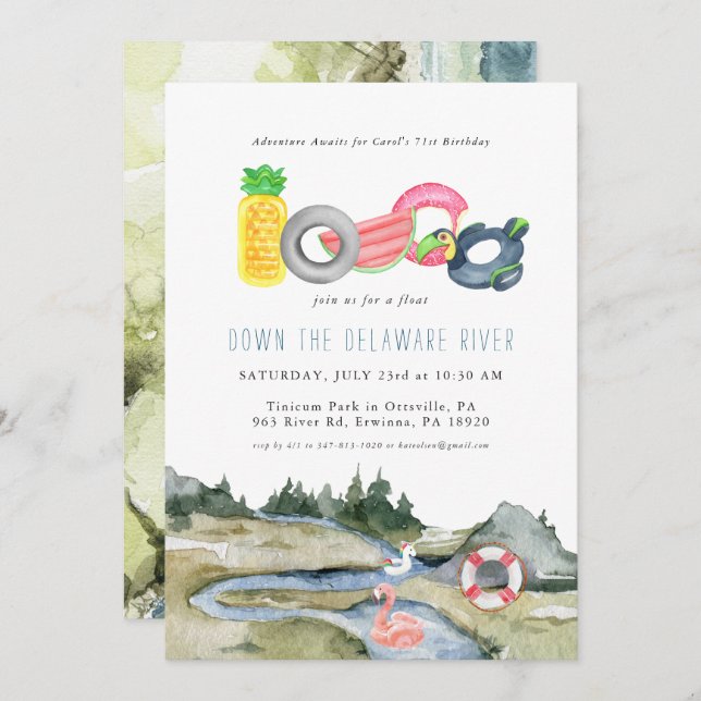 Fête des tubes flottants | Flottes aquarelles (Devant / Derrière)