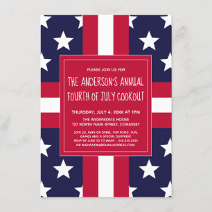 Fête d'été du 4 juillet, Invitation de cuisine