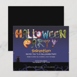 Fête d'Halloween BUDGET amusante Typographie effra