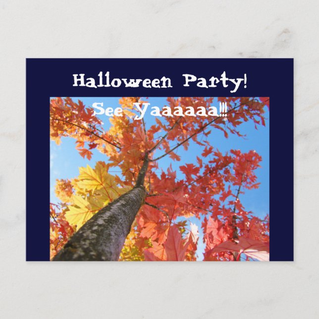 Fête d'Halloween ! Cartes d'invitation Voir Yaaaa  (Devant)