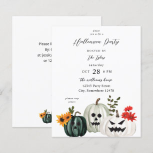 Fête d'Halloween citrouille Trick or Treat budgéta
