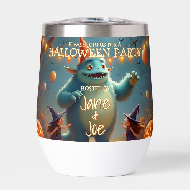 Fête d'Halloween de Monstre Joyeux pour Enfants (Avant)