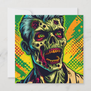 Fête d'Halloween de zombie effrayant