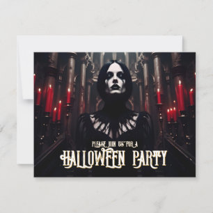Fête d'Halloween - Invitation gothique sombre