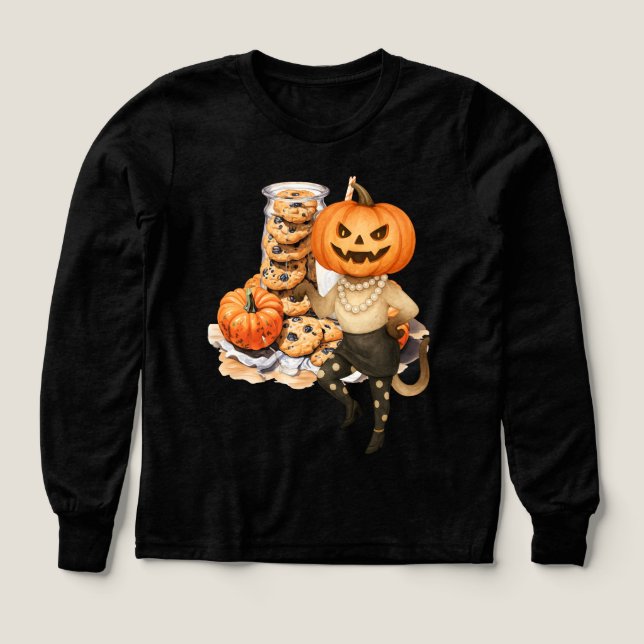 Fête d'Halloween par chat siamois avec citrouille (Motif recto)