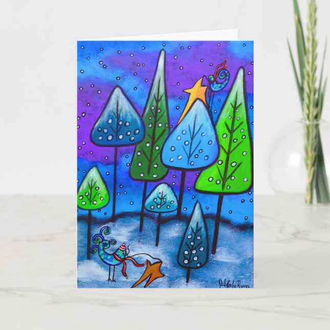 Fête d'hiver III Carte de Noël (Devant)