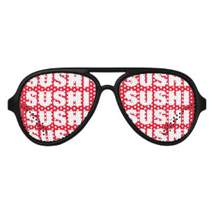 Fête d'obsession du sushi lunettes de soleil