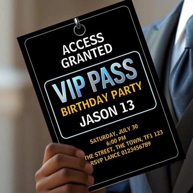 Fête du 13e anniversaire, carte VIP, niveau 13, Ga (Créateur téléchargé)