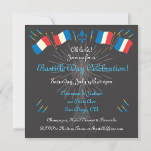 Fête du 14 juillet Invitation