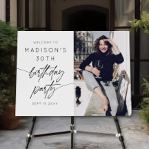 Fête du 30e anniversaire moderne Script photo Bien