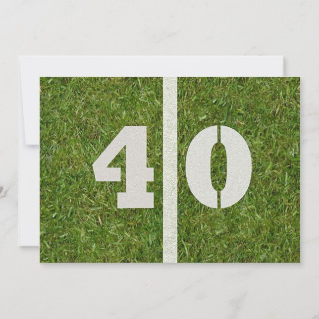 Fête du 40e anniversaire ! Invitation personnalisa (Devant)