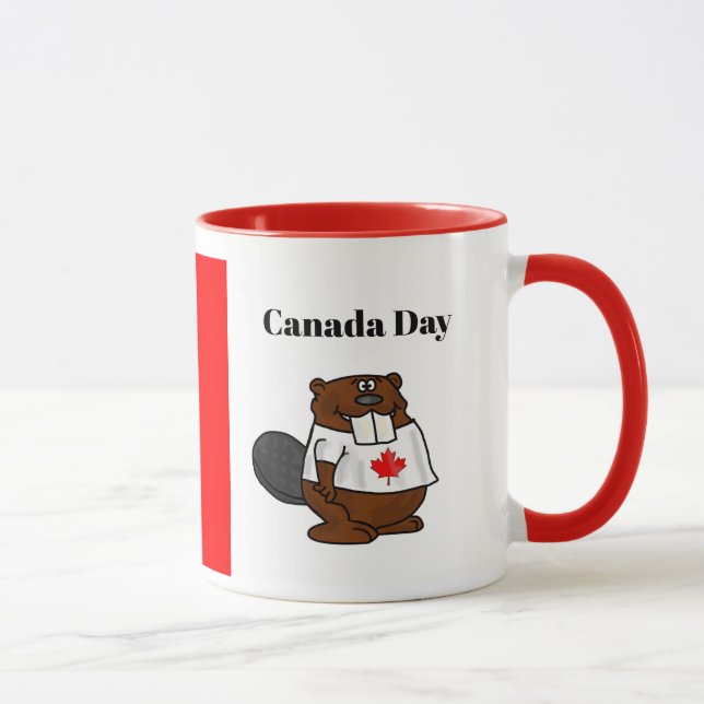 Fête du Canada Cute Beaver Mug (Droite)