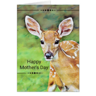 Fête du Cerf de Bébé Joyeux Fête des Mères