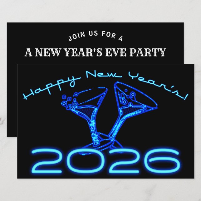 fête du Nouvel An champagne 2026 (Devant / Derrière)