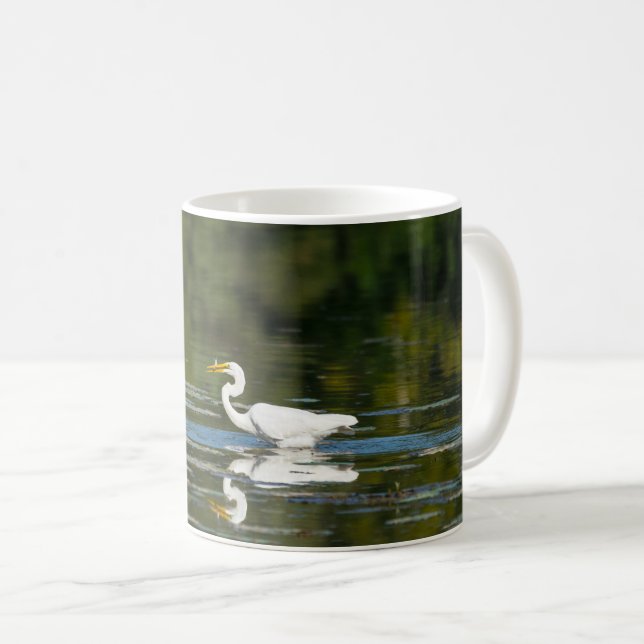 Fête du poisson d'aigrettes café Mug (Devant droit)