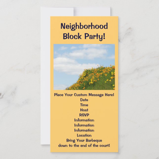 Fête du quartier ! Fêtes d'été Barbeques (Devant)