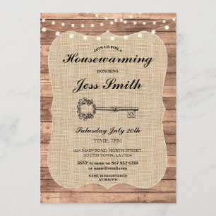 Fête du réchauffement de la maison Invitation de b