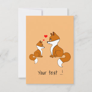 Fête du renard mignon