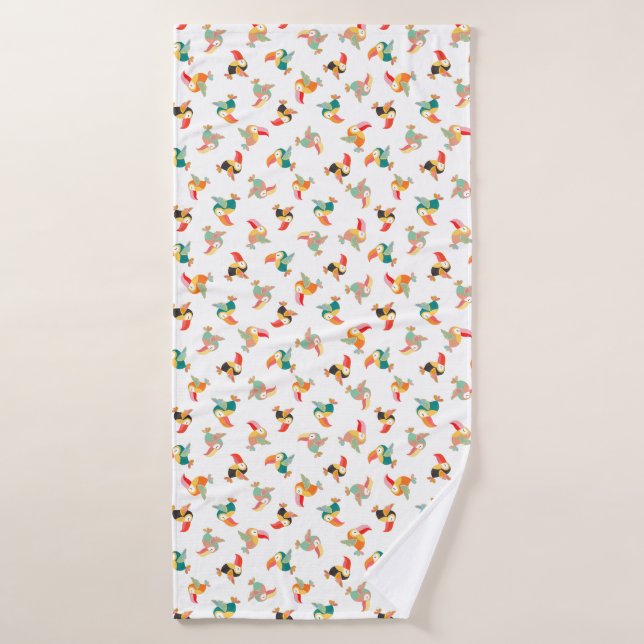 Fête du toucan (Serviette de bain)