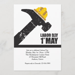 Fête du Travail 1er mai Invitation