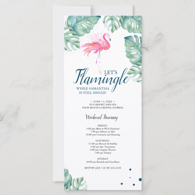 Fête du week-end de Bachelorette Tropicale (Devant)