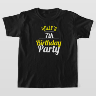 Fête d'un T-shirt de la fête du 7e anniversaire