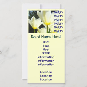 Fête Fête Fête Invitations Tulipe Fleurs