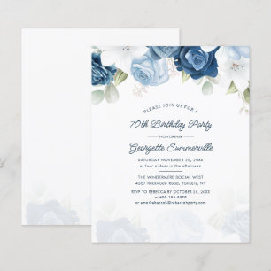 Fête Florale Budget 70e Anniversaire Dusty Blue