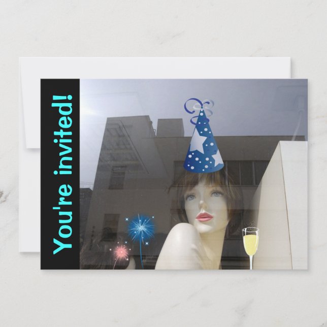 Fête Générale / Invitations du réveillon du Nouvel (Devant)