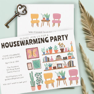 Fête Invitation Cute Living Room Shelts