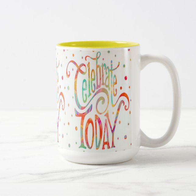 Fête joyeuse Aujourd'hui Café mug (Droit)