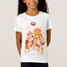 Fête Lunaire Nouvel An Lion Dance Rabbit T-shirt