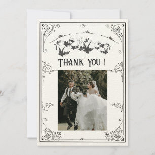 Fête Mariage intemporelle Carte de remerciements p