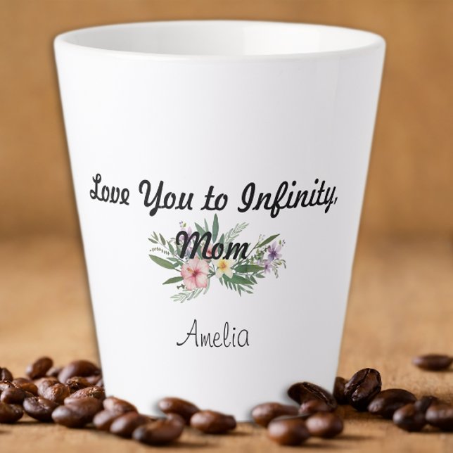 Fête-mère fleur sauvage Gratitude Latte Mug (Créateur téléchargé)