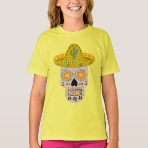 Fête mexicaine du T-shirt au crâne mort