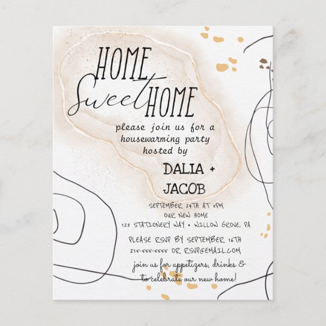 Fête minimaliste de la maison sucrée (Devant)