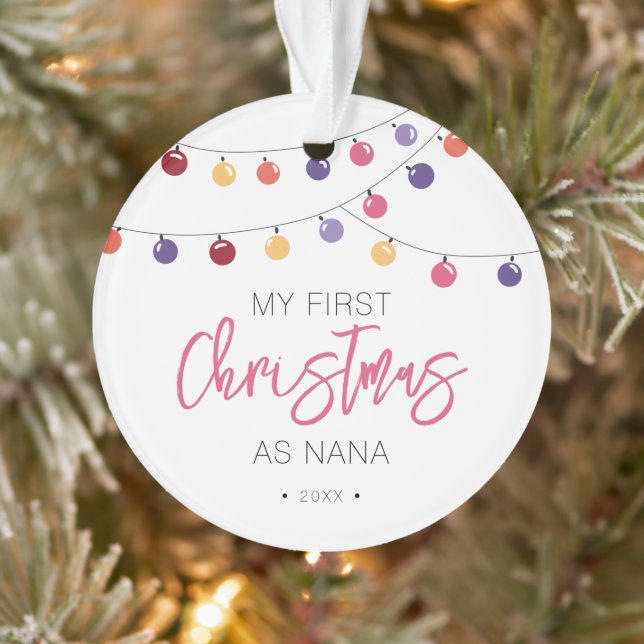 Fête Mon premier Noël en tant que Nana (Arbre)