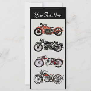 FÊTE MOTOS RÉTRO Rouge Noir Blanc Gris