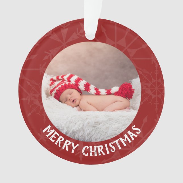 Fête Noël 2 année photo Feu de neige rouge (devant)