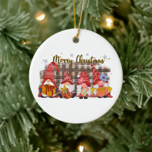 fête Noël Fêtes gnomes Ornement en céramique